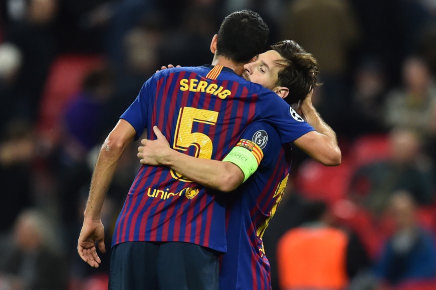 Messi Reacts to Sergio Busquets’ Barcelona Exit After 2022-23 Season (Photo)
